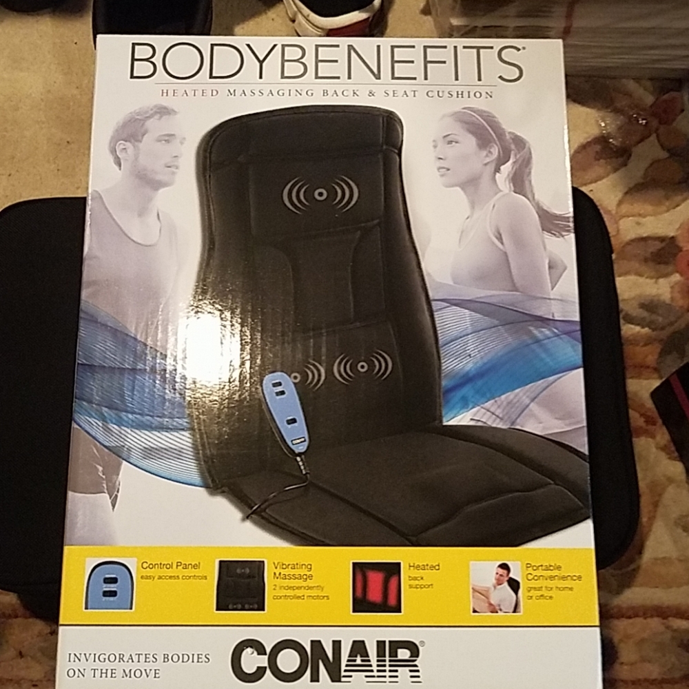 Bodybenefits heated massage cushion